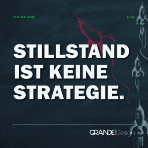 Grande Design Instagram Post 01 – Stillstand ist keine Strategie